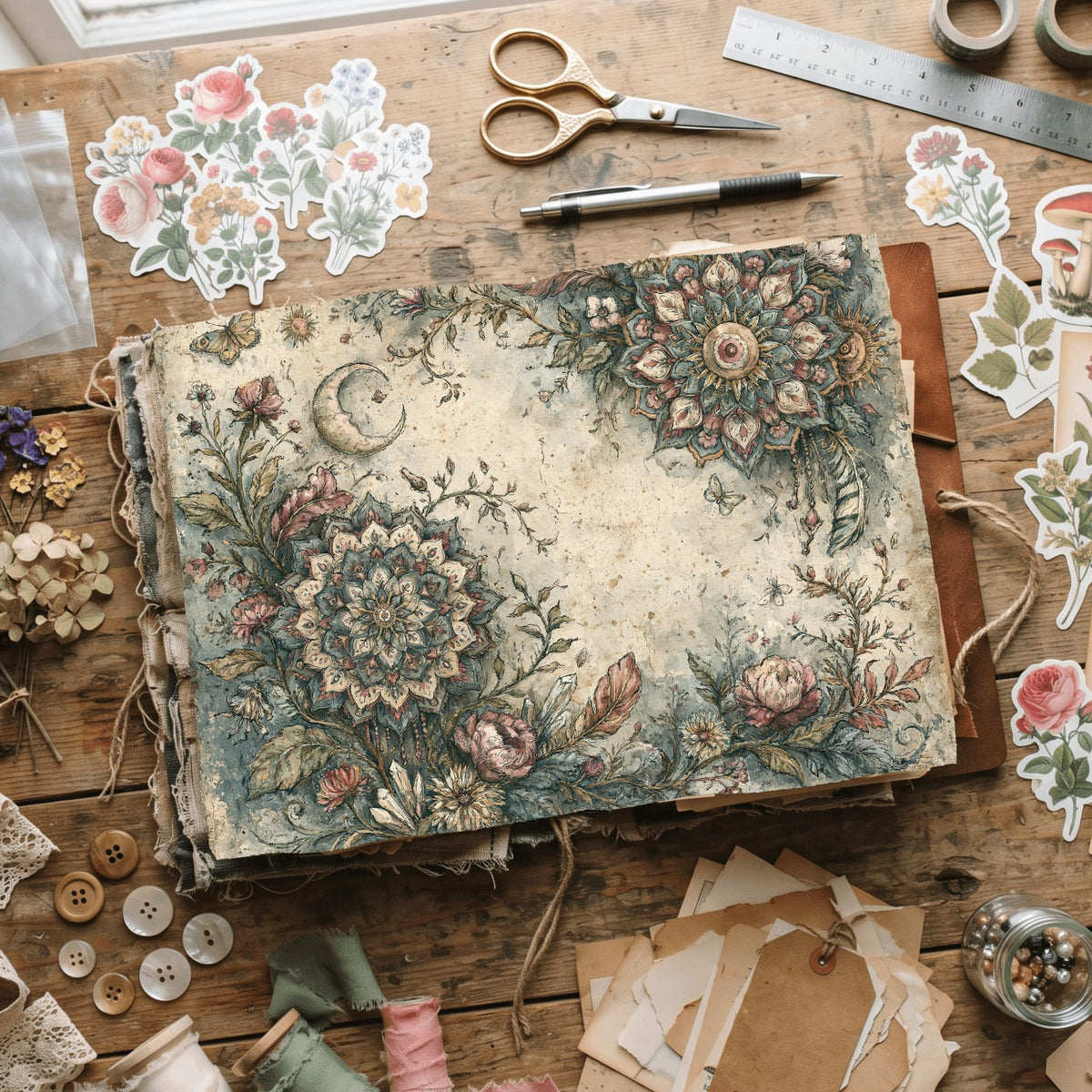 Celestial Mandala Garden Paper