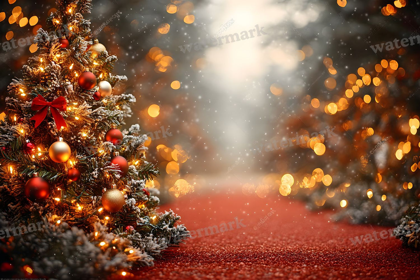 Red Christmas Backdrop Images