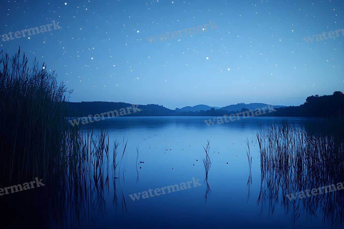 Starry Night digital photo backdrop for photo editing, preview 45