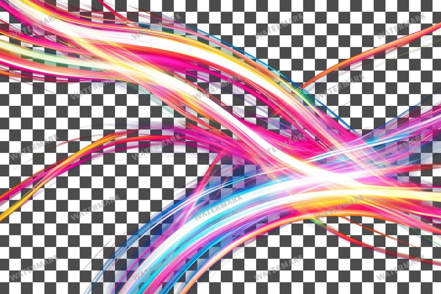 Abstract Light Streaks Transparent Overlay Pngs