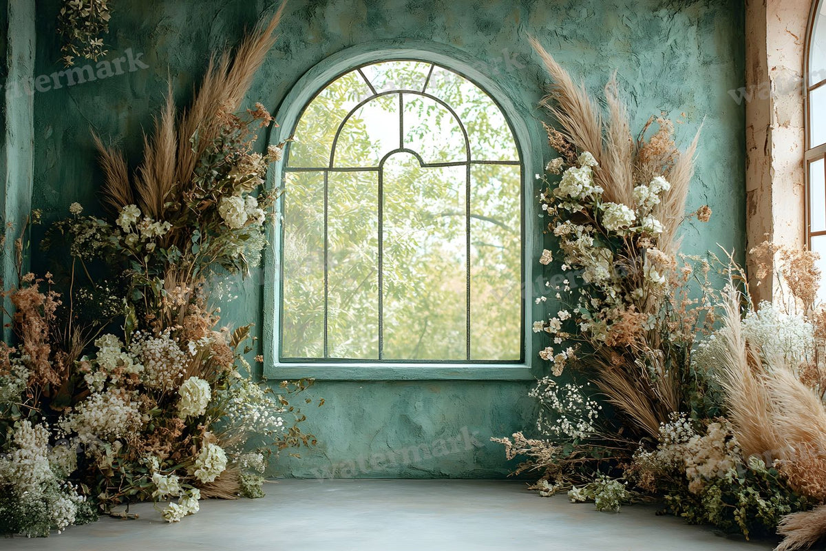 Boho Olive Arch Backdrop Images