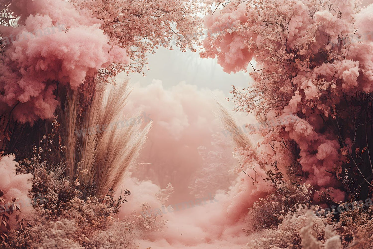 Boho Pink Arch Backdrop Images