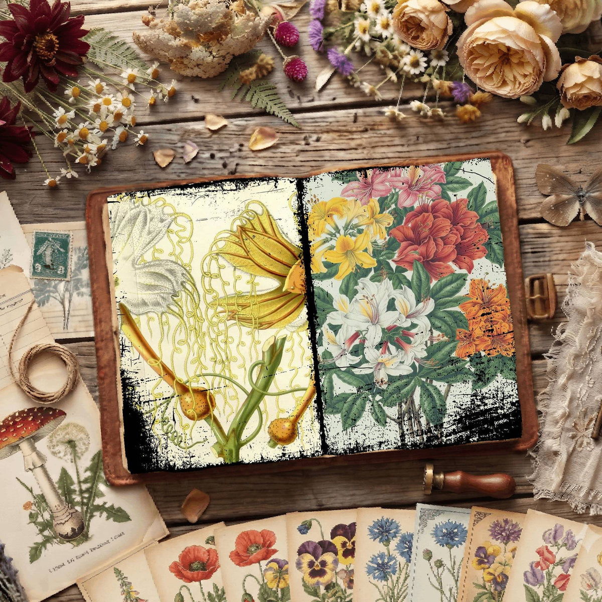 Botanical Illustrations Digital Papers