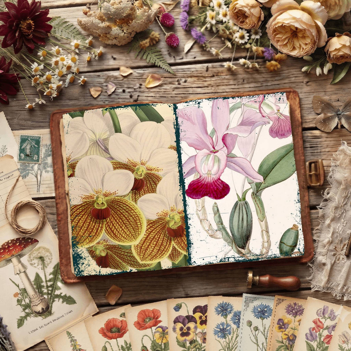 Botanical Illustrations Digital Papers