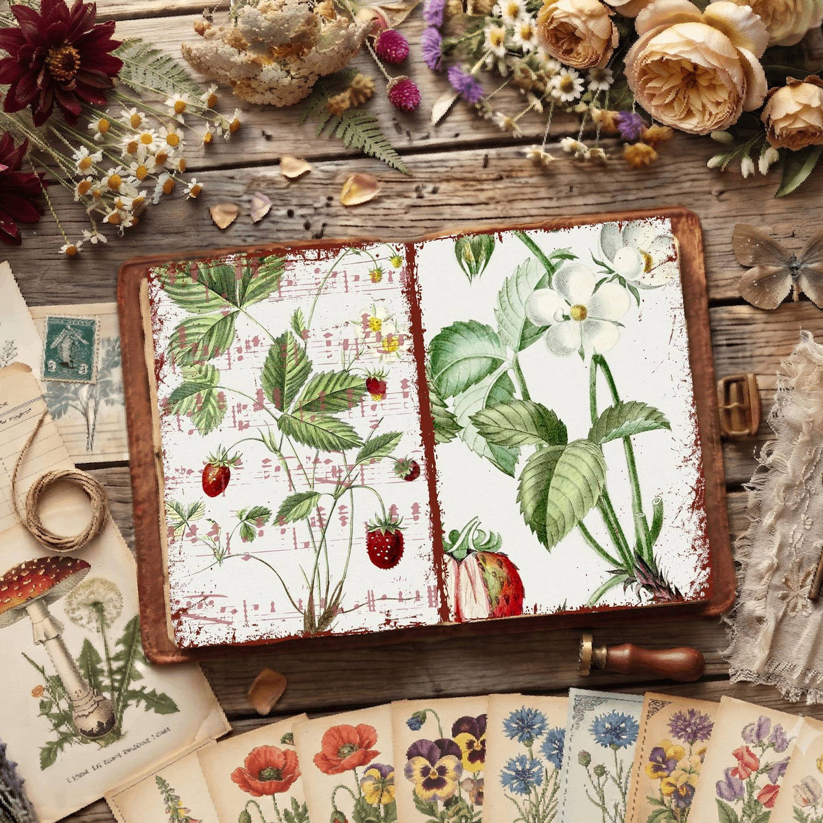 Botanical Illustrations Digital Papers