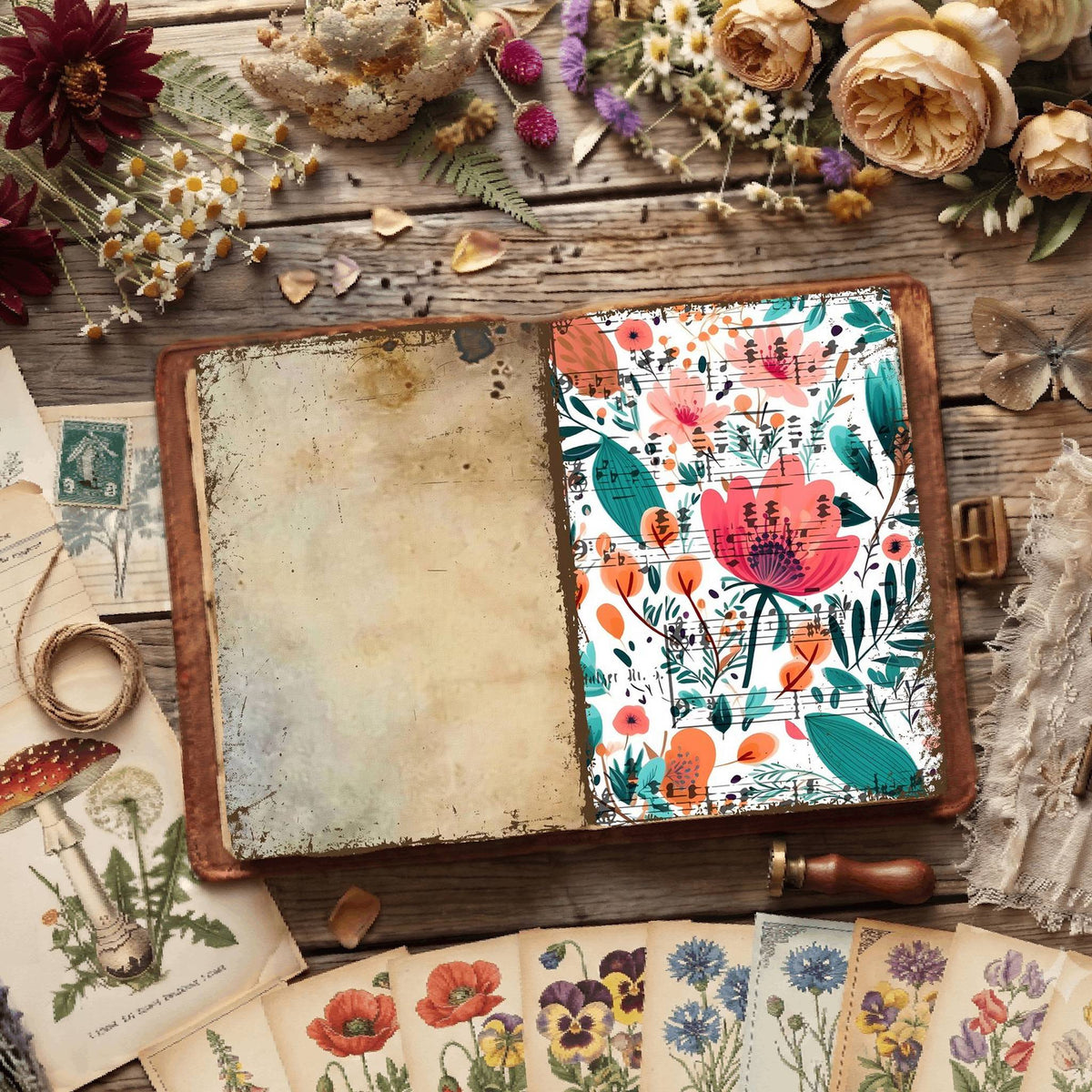 Floral Digital Papers
