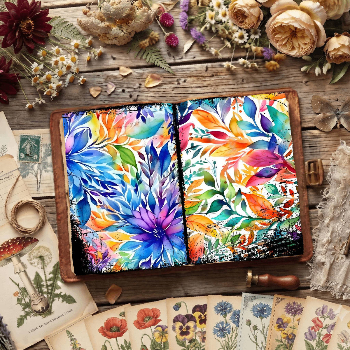 Floral Digital Papers