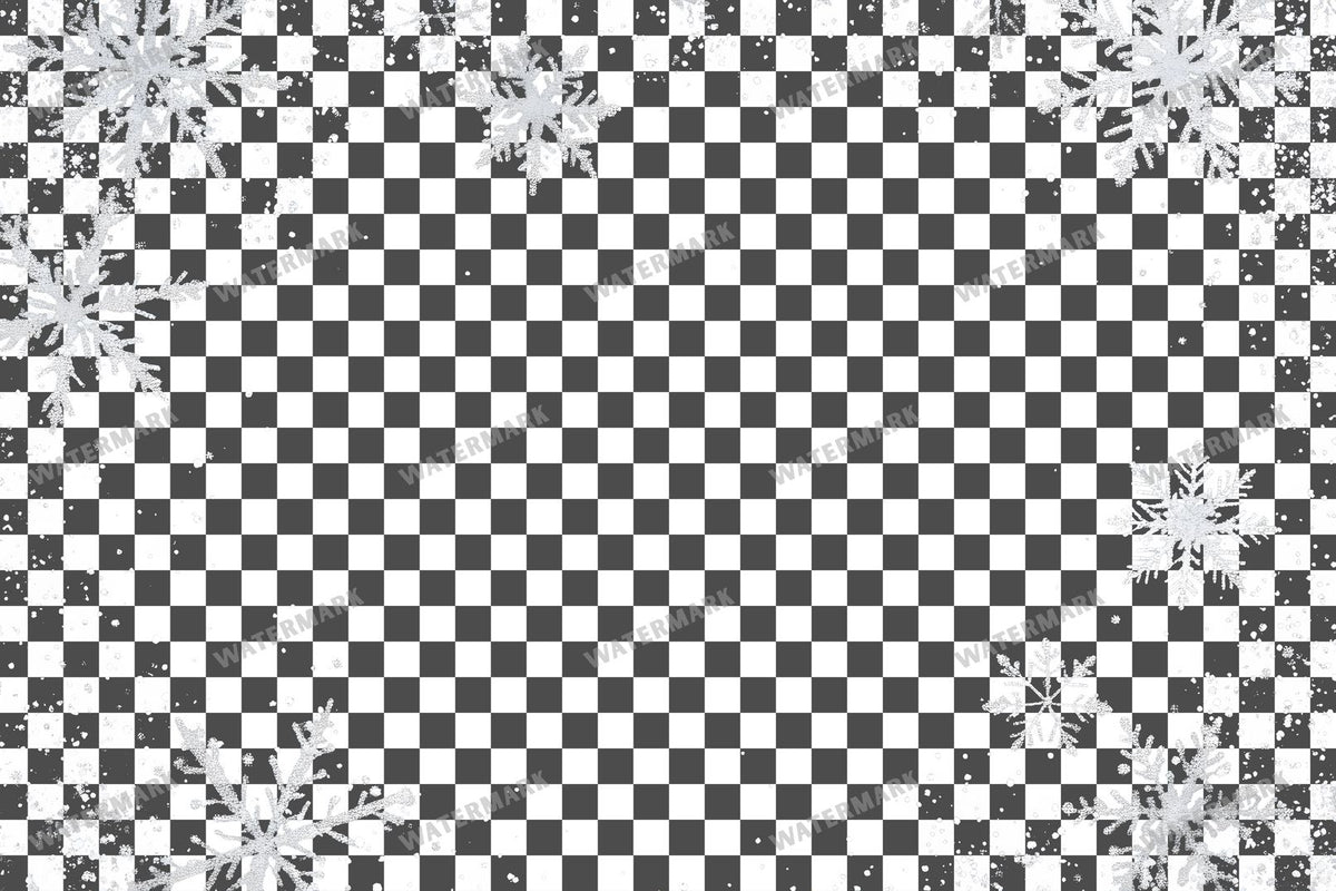 Large Snowflake Single Large Flake PNG overlay on a transparent checkered background, preview 46