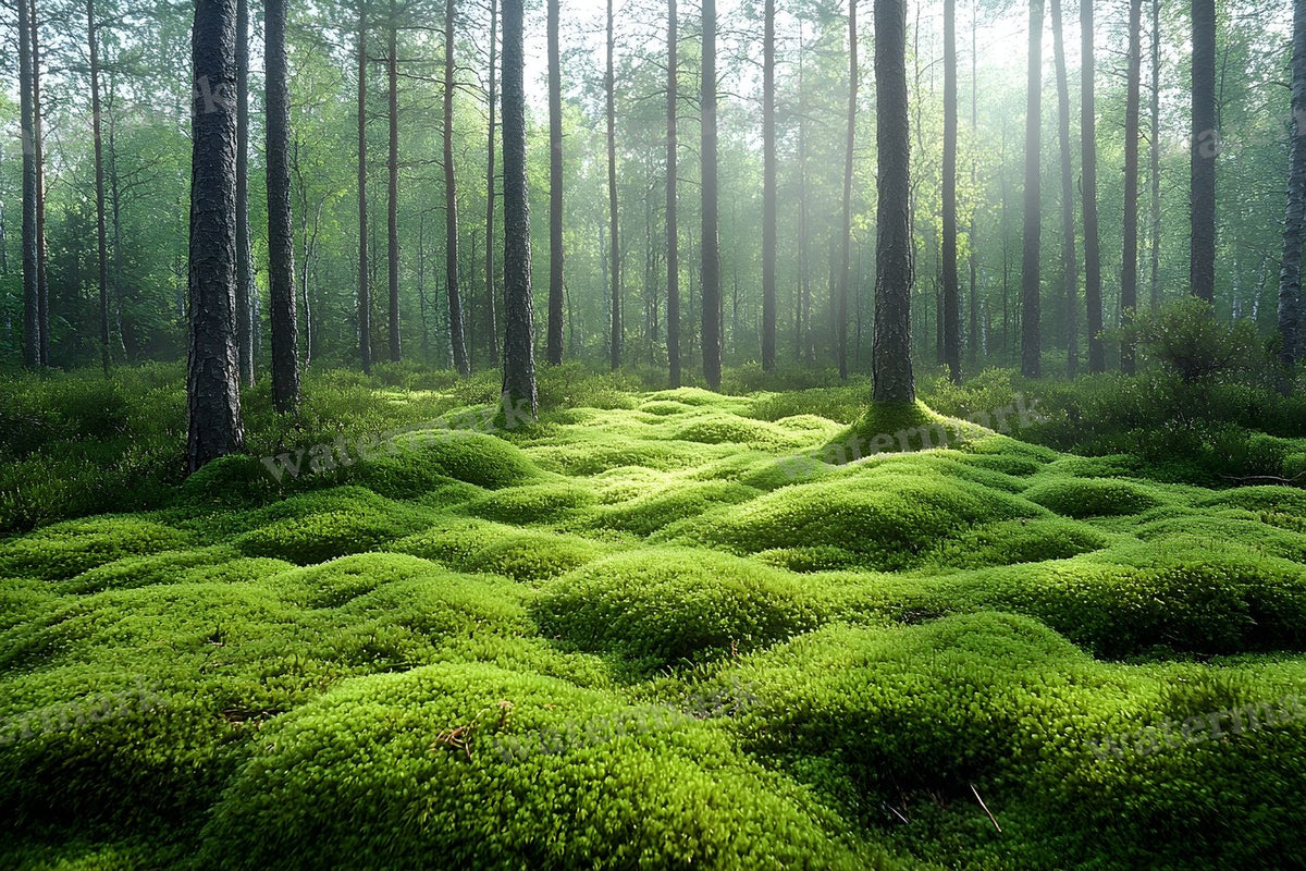 Modern Forest Retreat digital photo backdrop for photo editing, preview 45