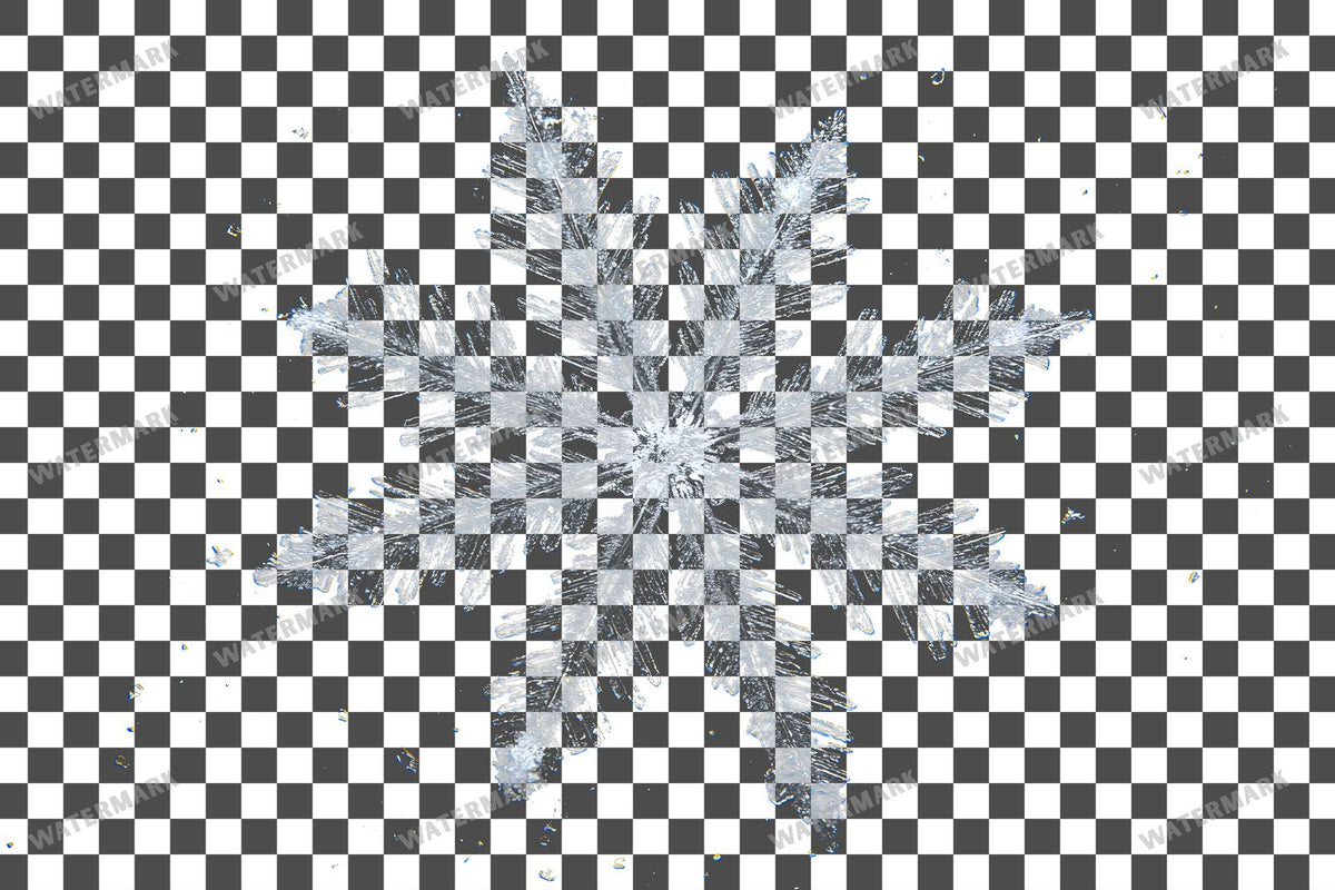 Snowflake Flurry Overlay Swirling Flakes