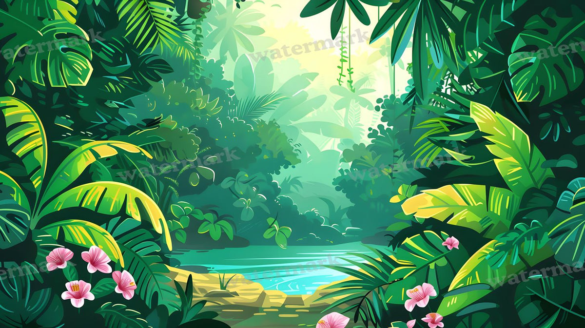 Tropical Forest Backdrop Images