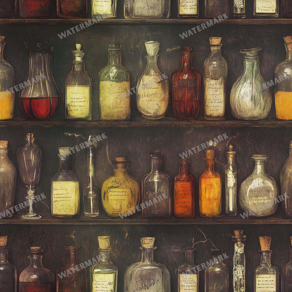 Witchcraft Seamless Pattern