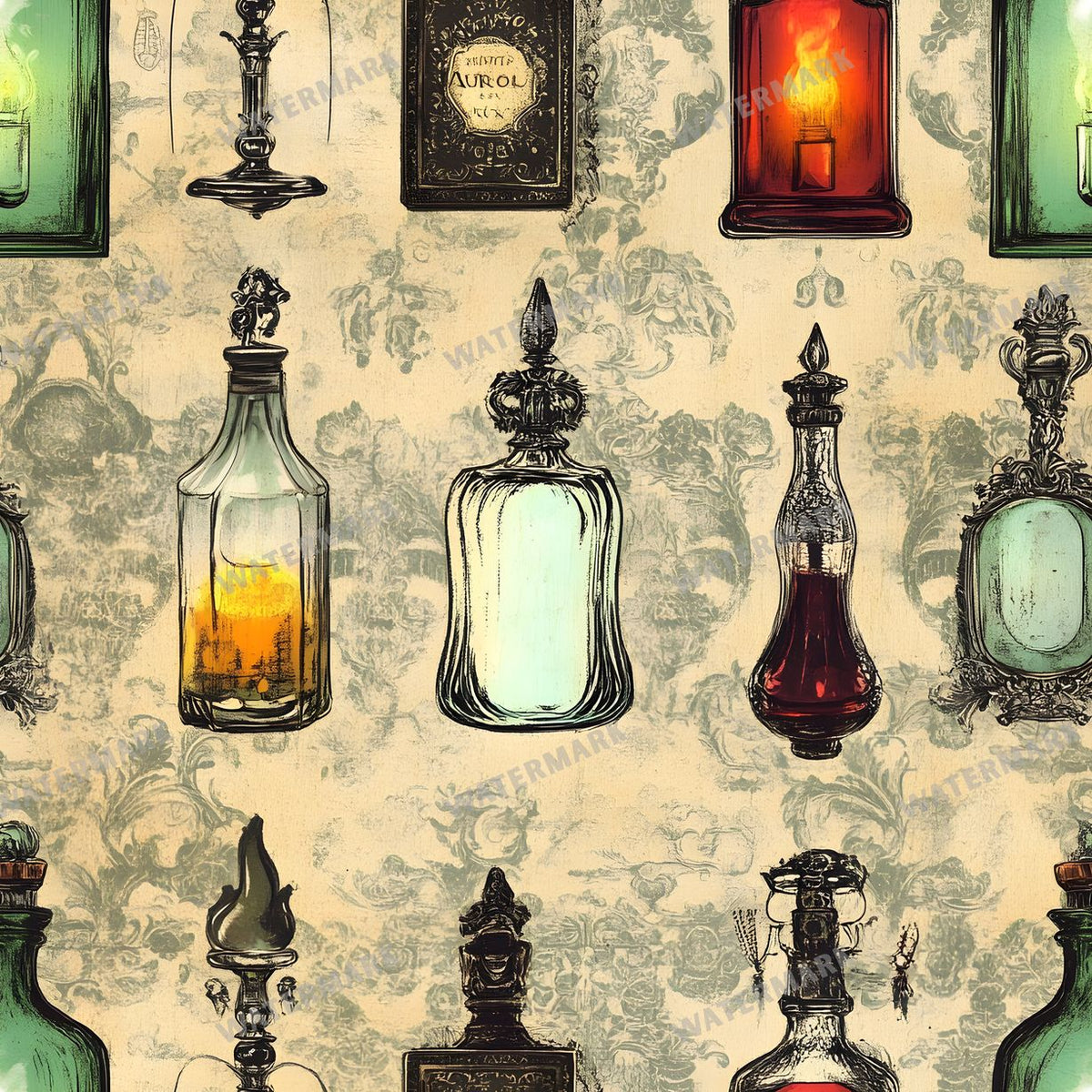 Witchcraft Seamless Pattern