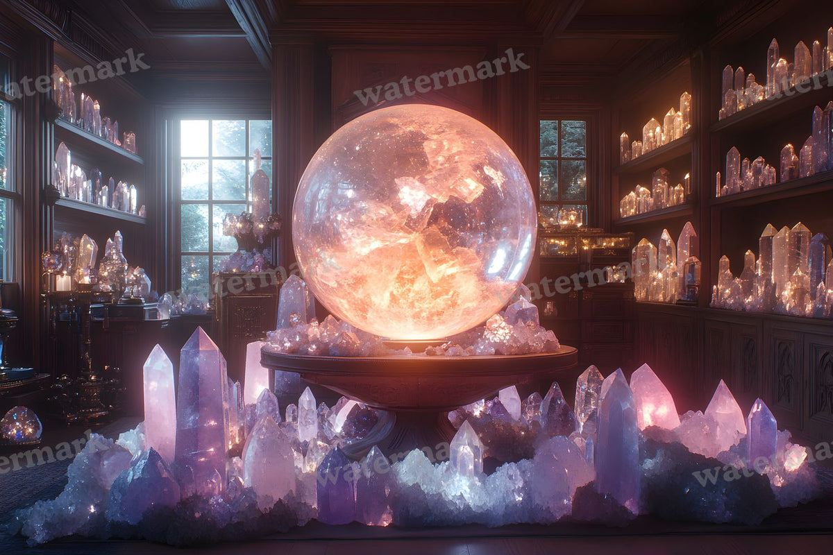 Witchs Crystal Den Backdrop Images
