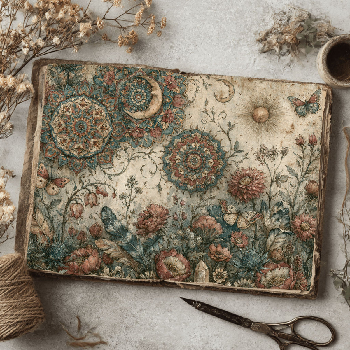 Celestial Mandala Garden Paper