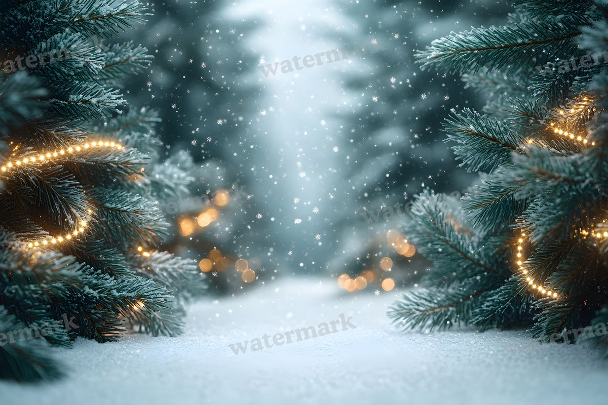Snowy Forest Backdrop Images