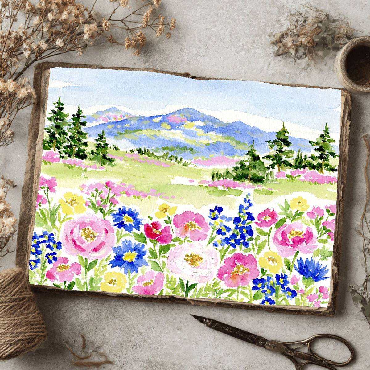 Soft Impressionist Landscape Painting