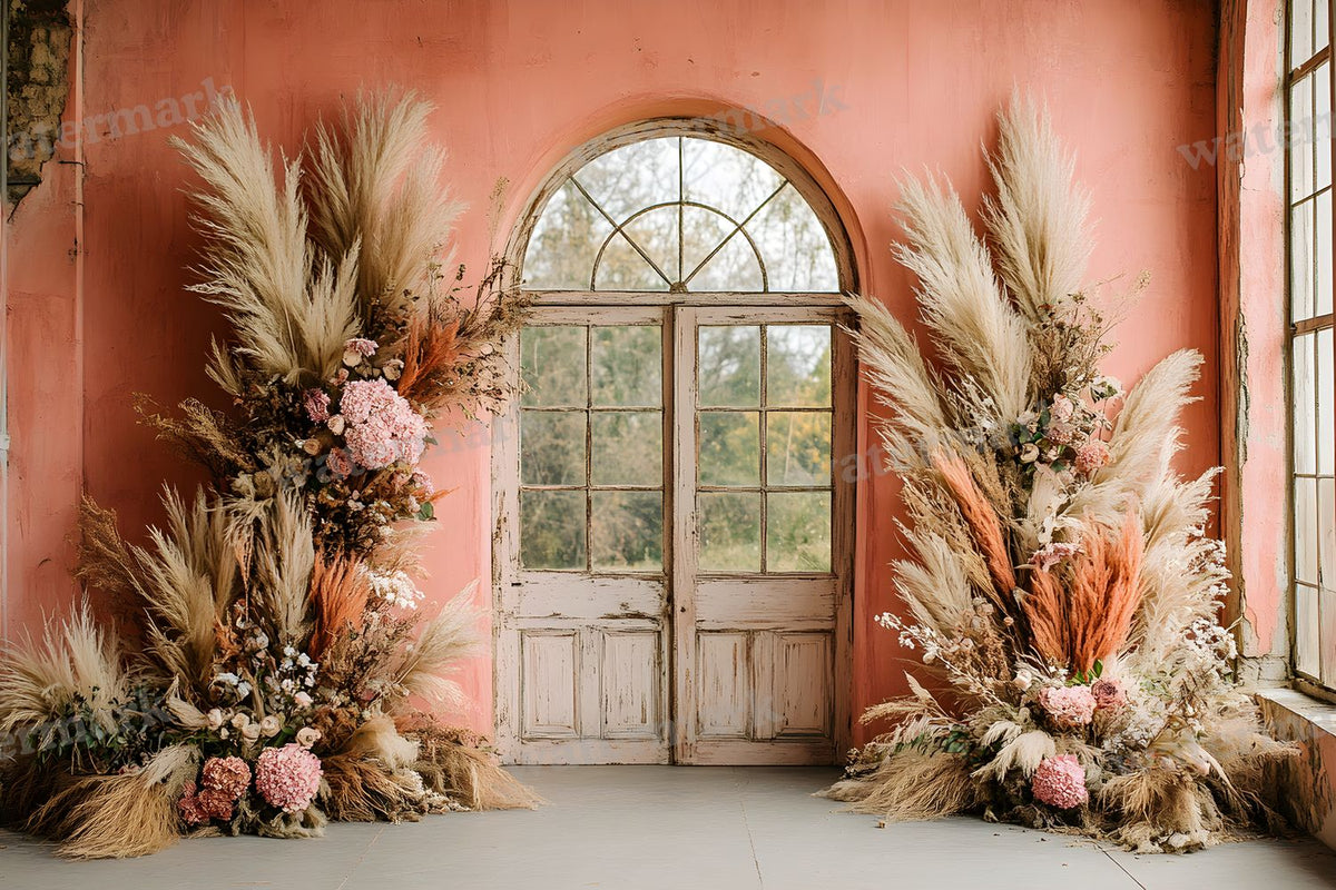 Boho Pink Arch Backdrop Images