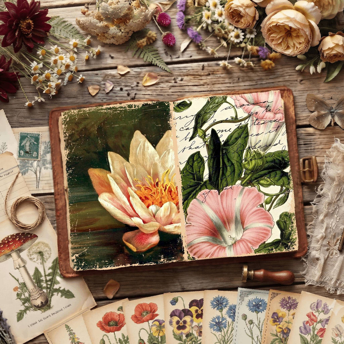 Botanical Illustrations Digital Papers