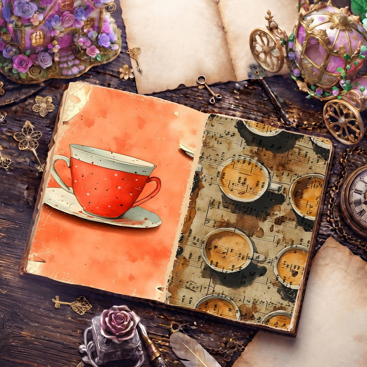 Coffee Digital Papers