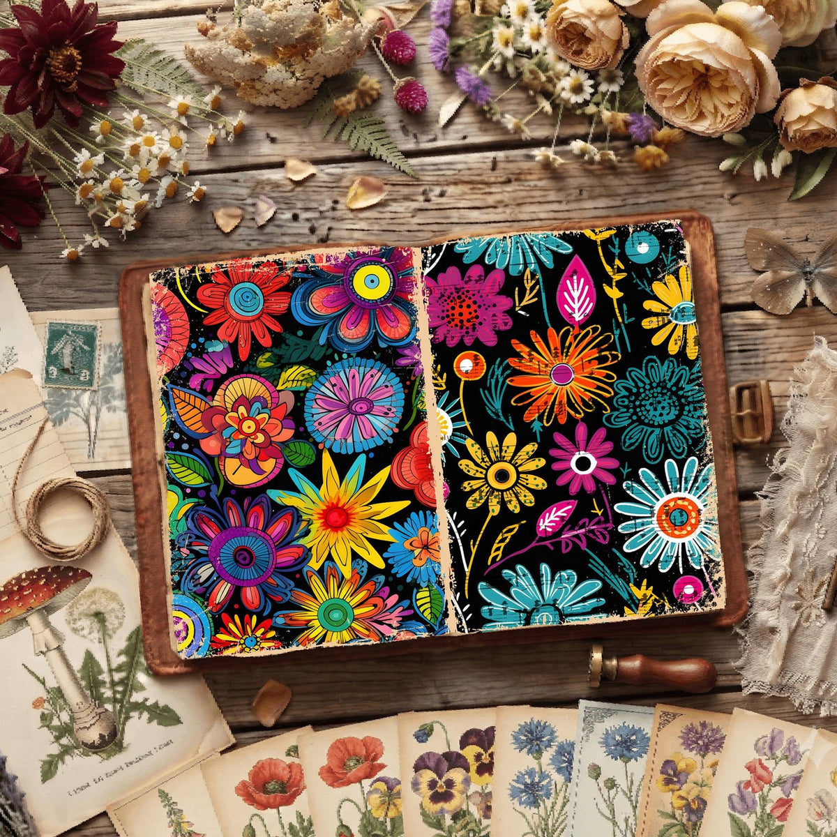 Floral Digital Papers