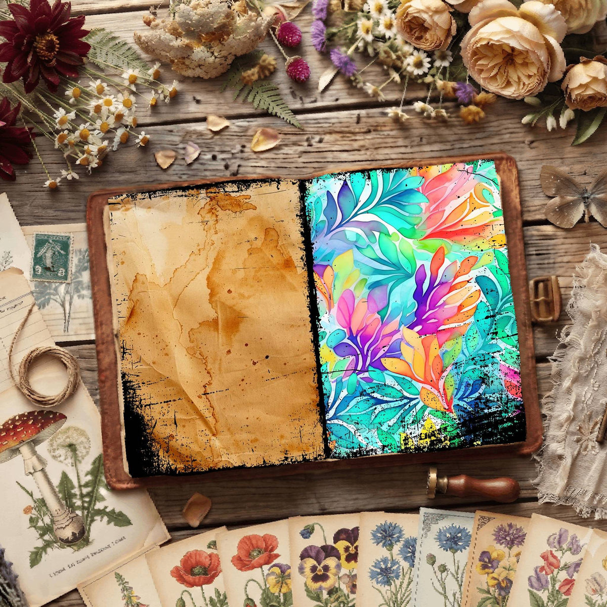 Floral Digital Papers