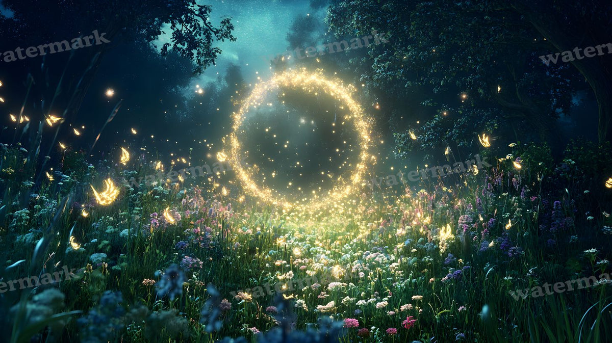 Moonlit Meadow Backdrop Images
