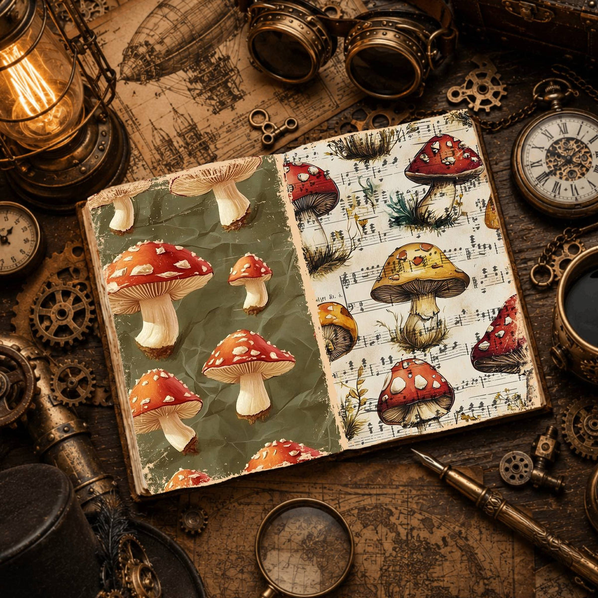 Mushroom Digital Papers