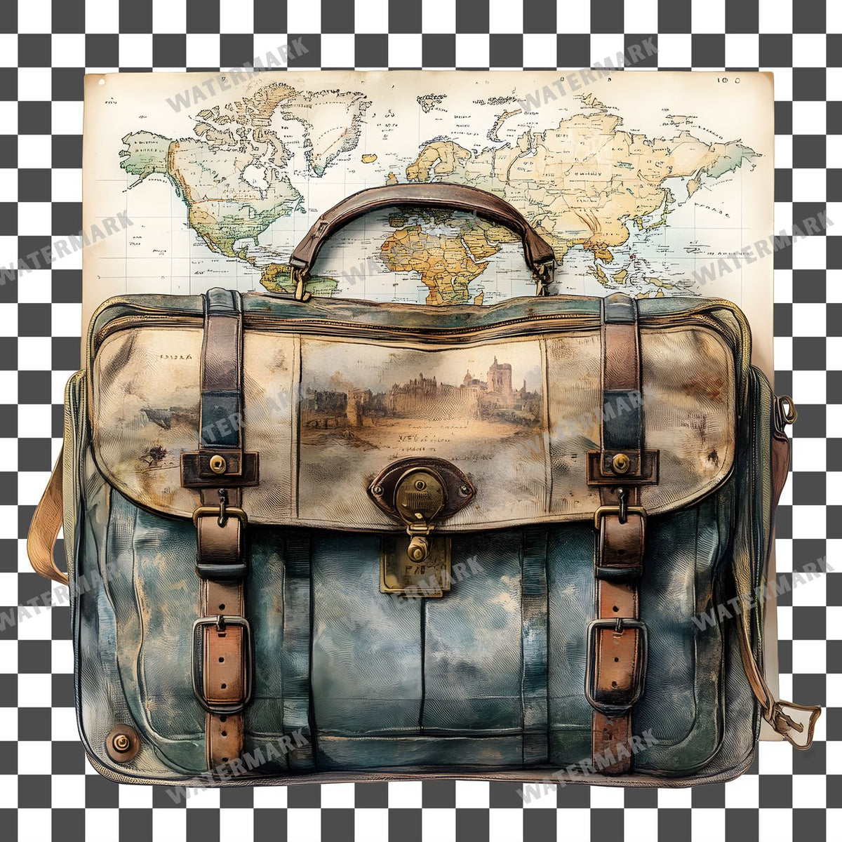 Travel Vintage Style Clipart Pngs