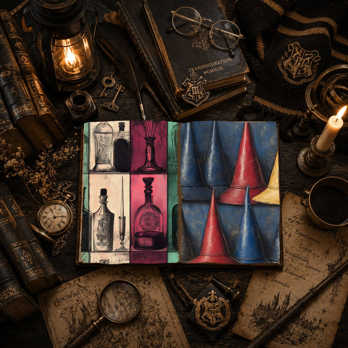 Witch printable junk journal paper, page preview 47