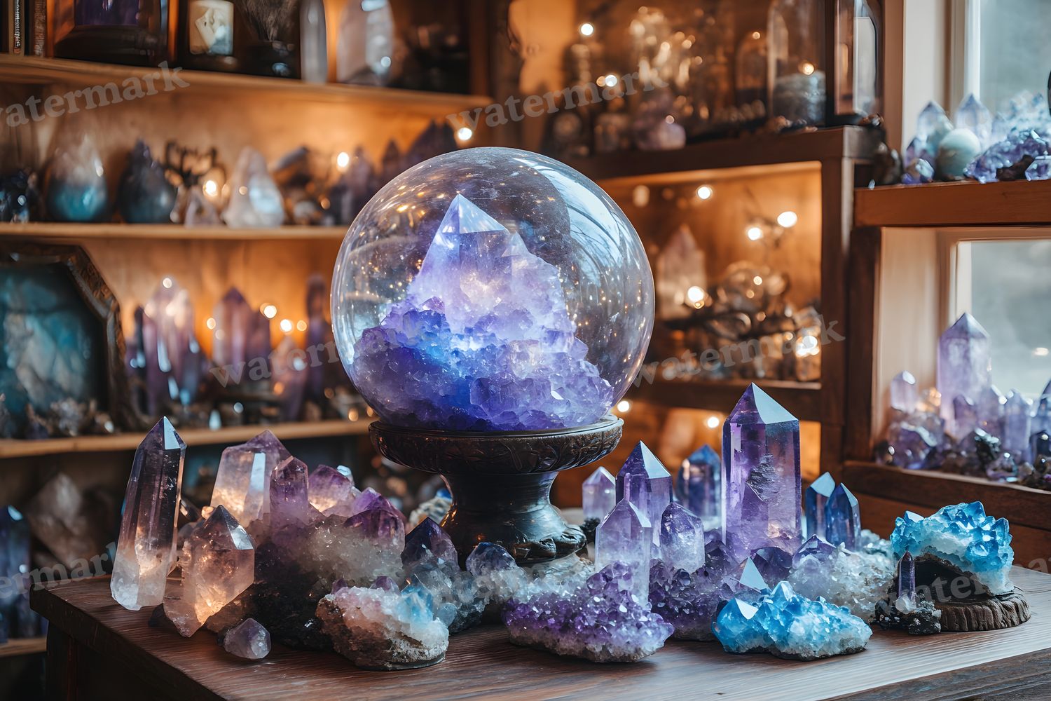 Witchs Crystal Den Backdrop Images