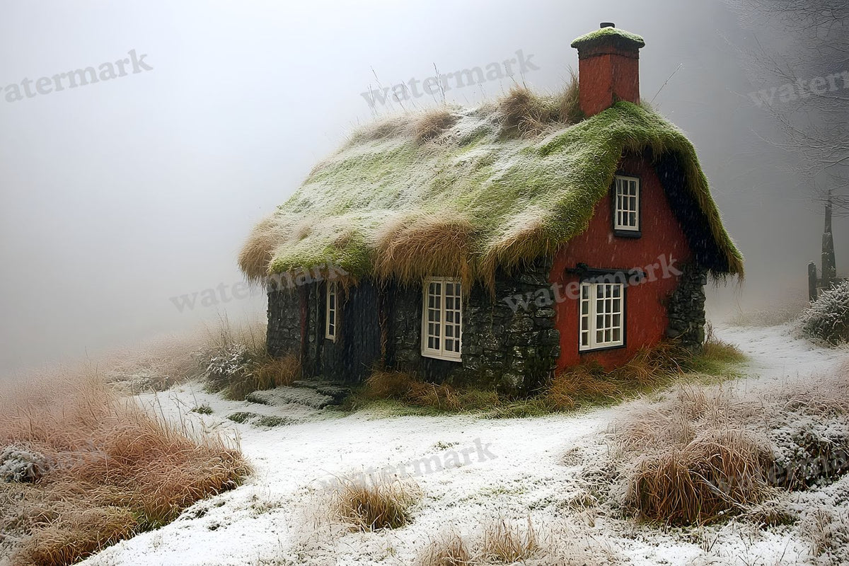 Witchs Hut Backdrop Images