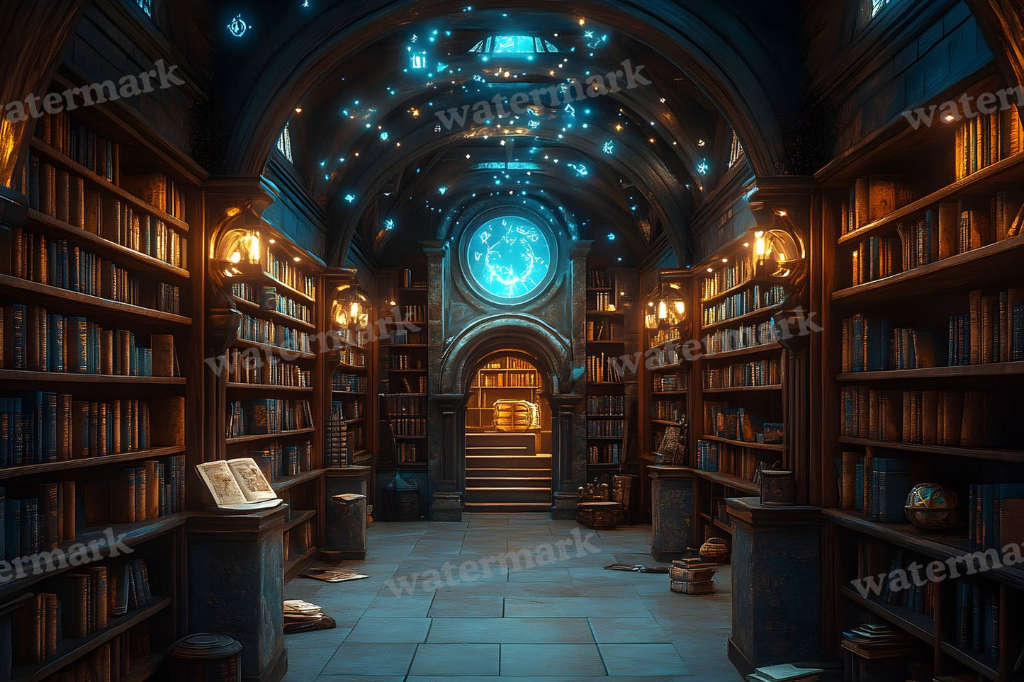 Wizards Library Backdrop Images