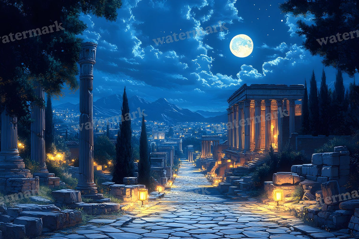 Ancient Roman Night Backdrop Images