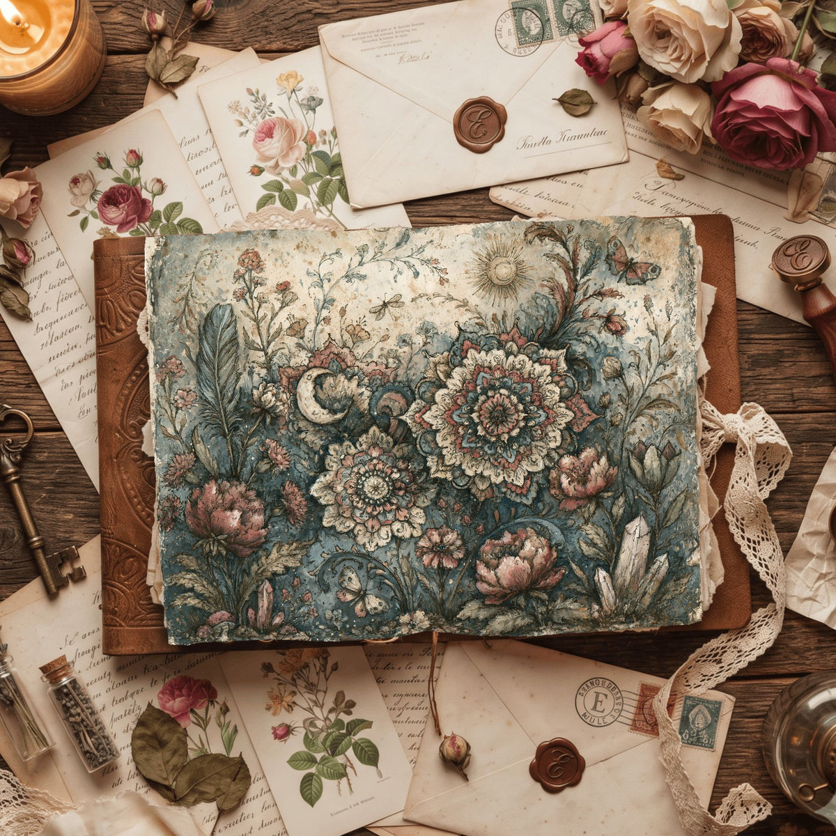 Celestial Mandala Garden Paper