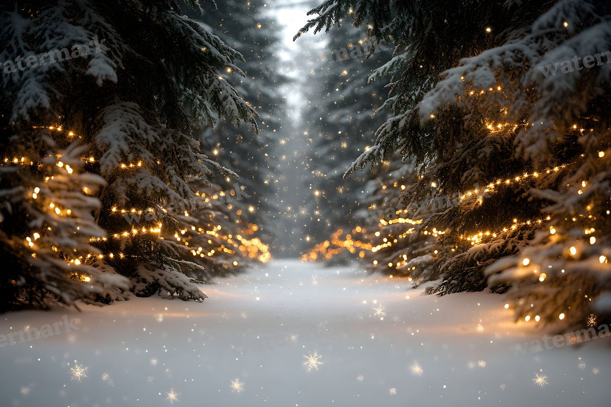 Snowy Forest Backdrop Images