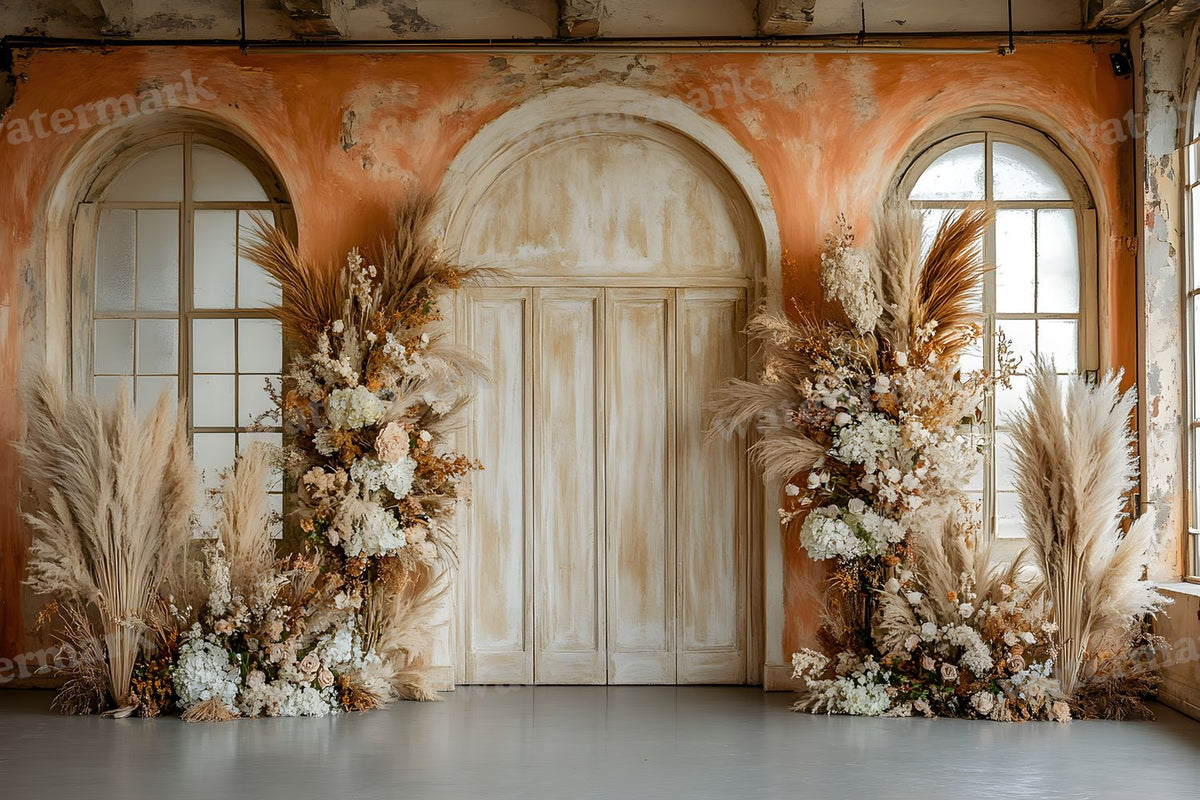 Boho Sunset Arch Backdrop Images