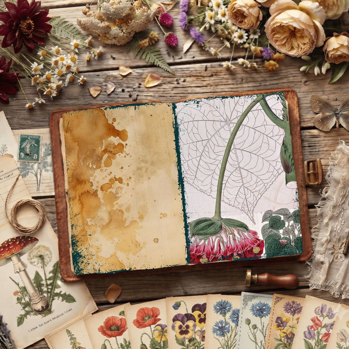Botanical Illustrations Digital Papers