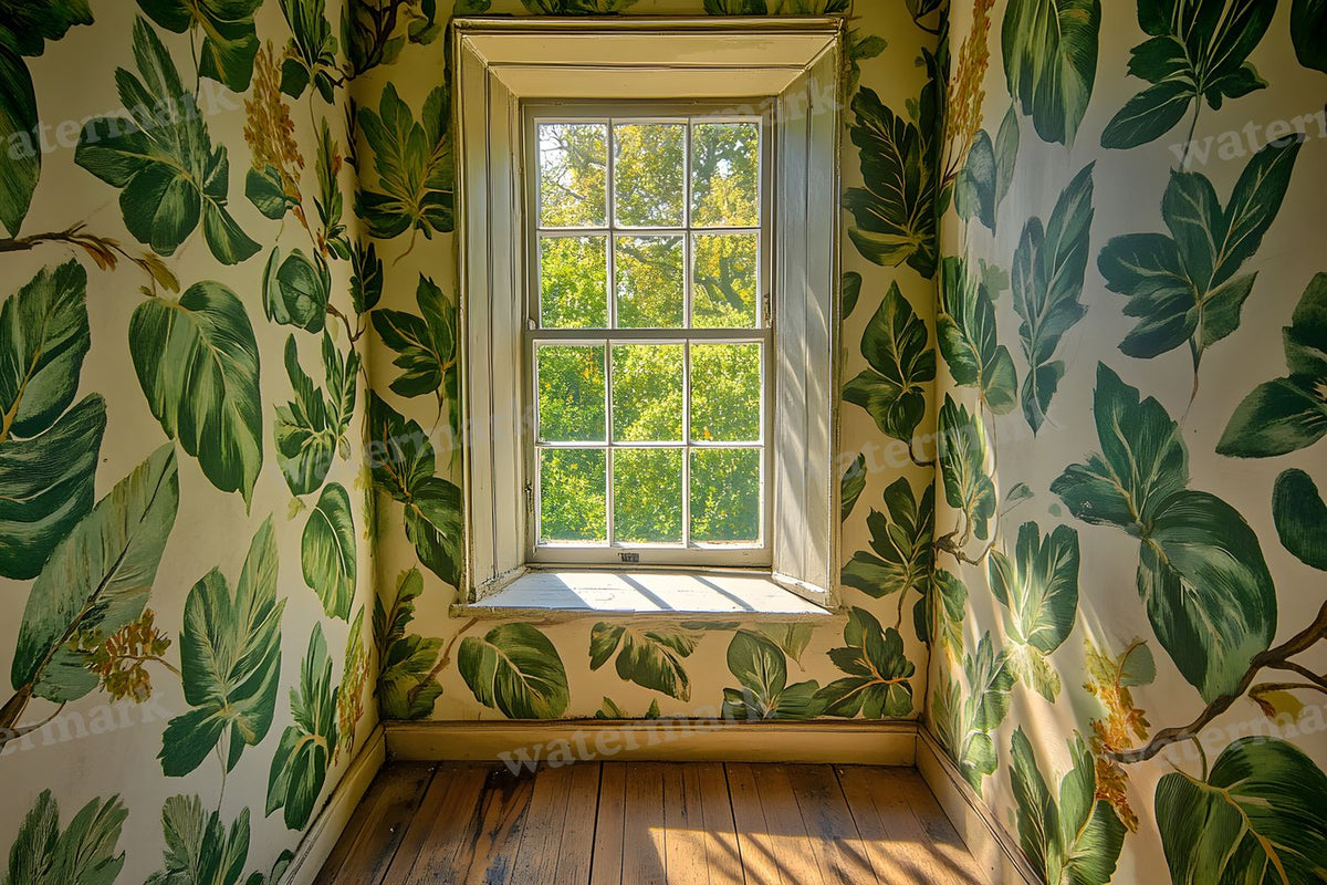 Botanical Window View Backdrop Images