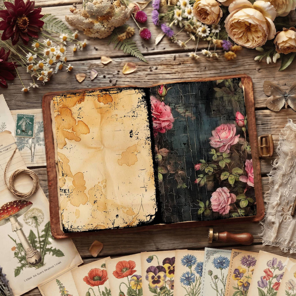 Floral Digital Papers