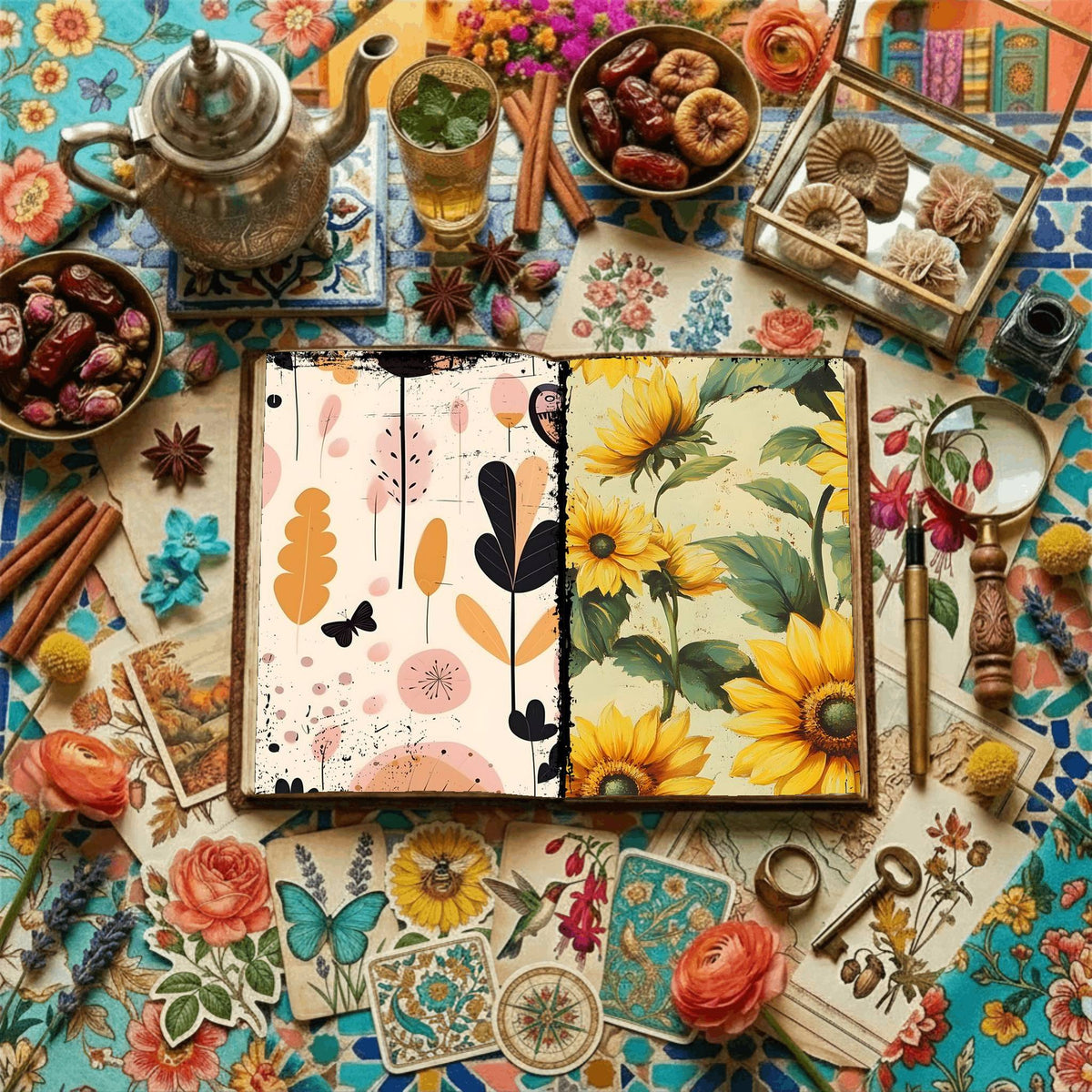 Floral Digital Papers