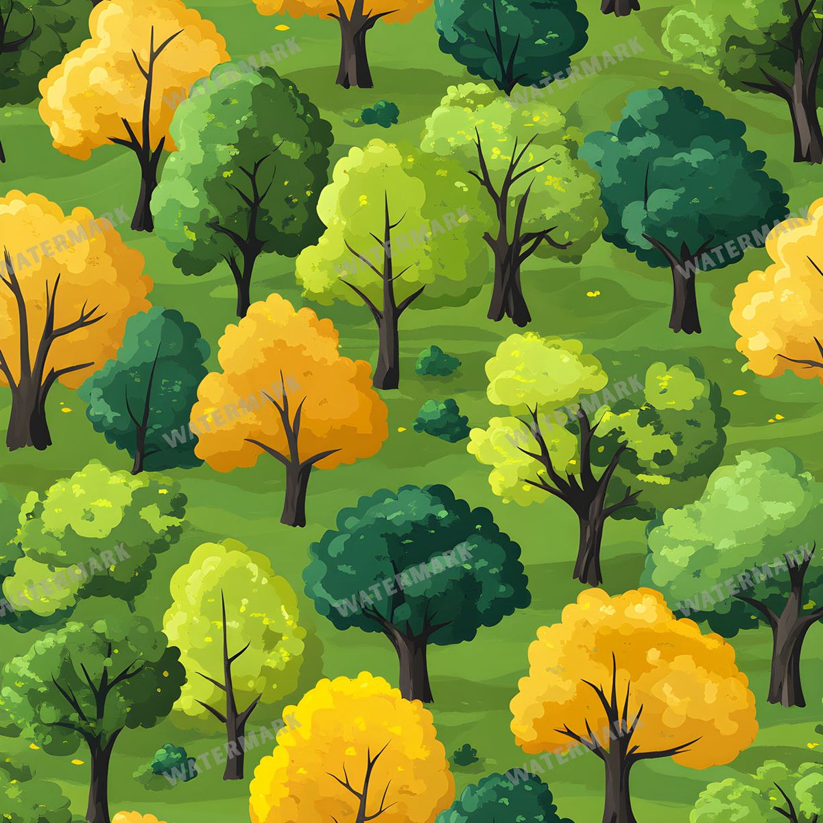 Forest Seamless Pattern