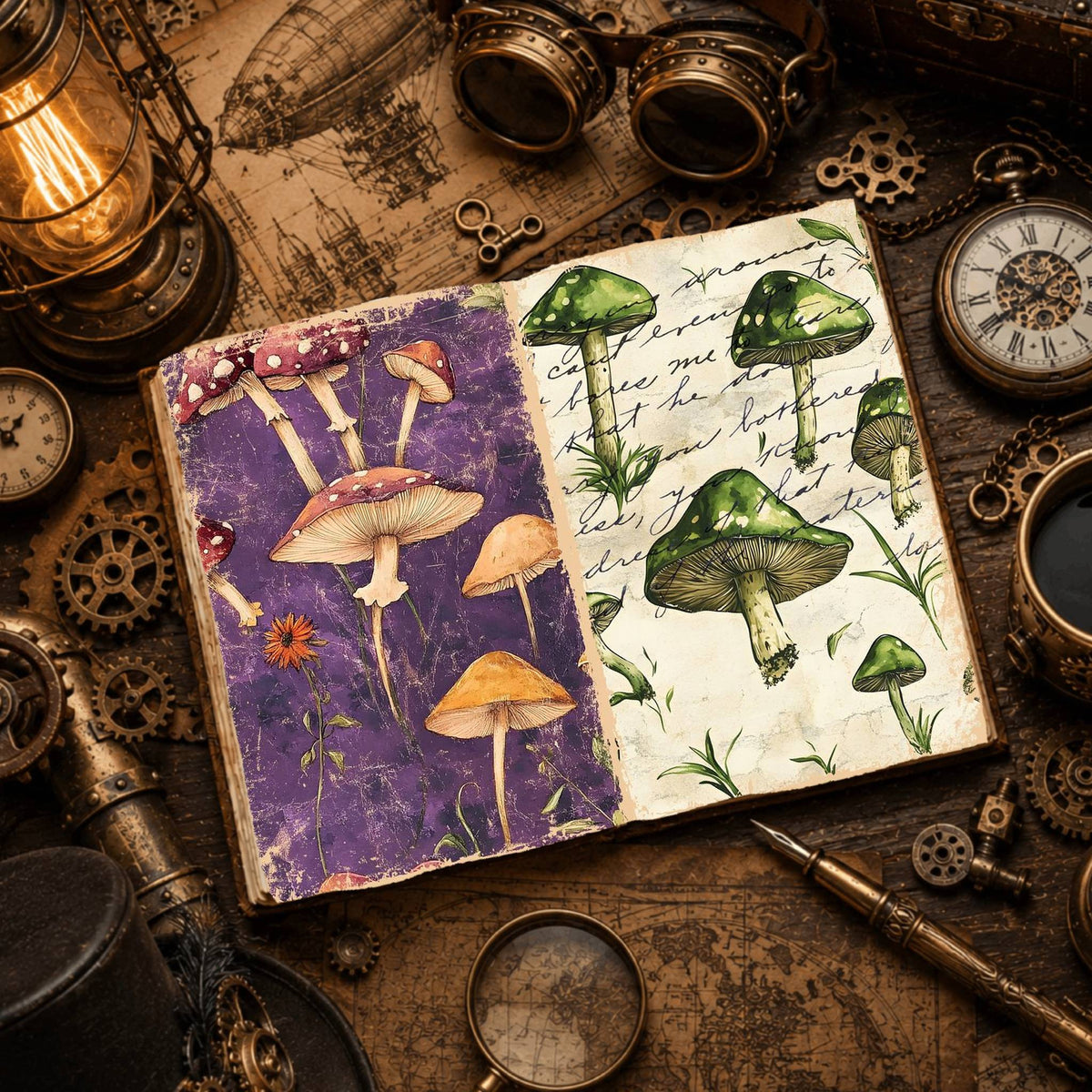 Mushroom Digital Papers