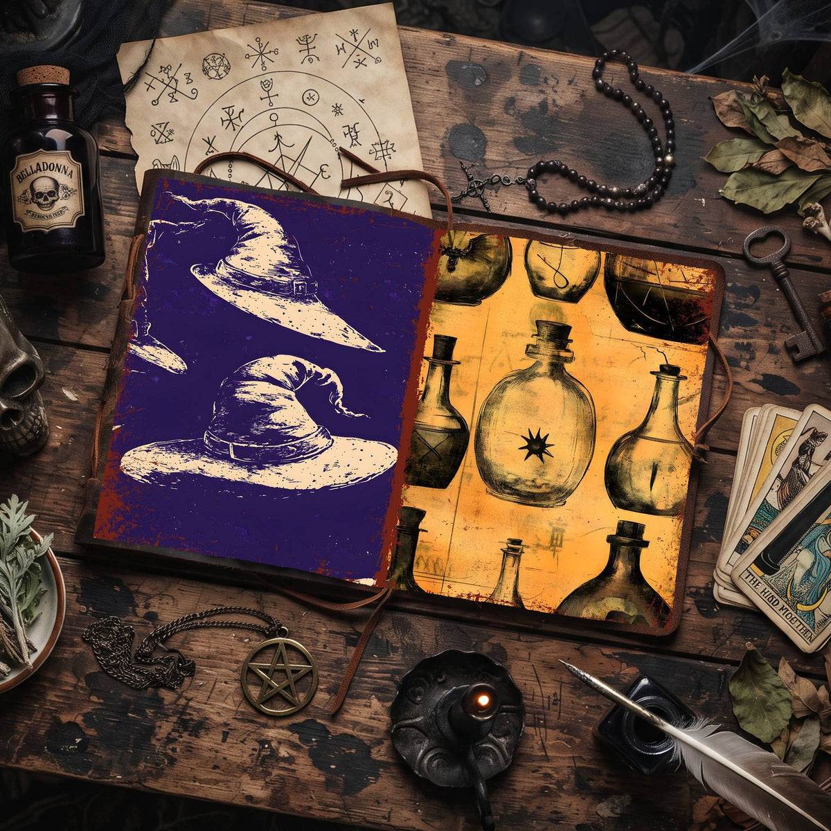 Witch printable junk journal paper, page preview 48