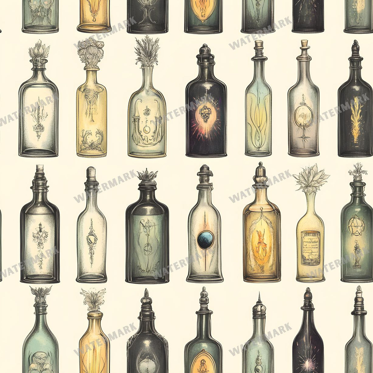 Witchcraft Seamless Pattern