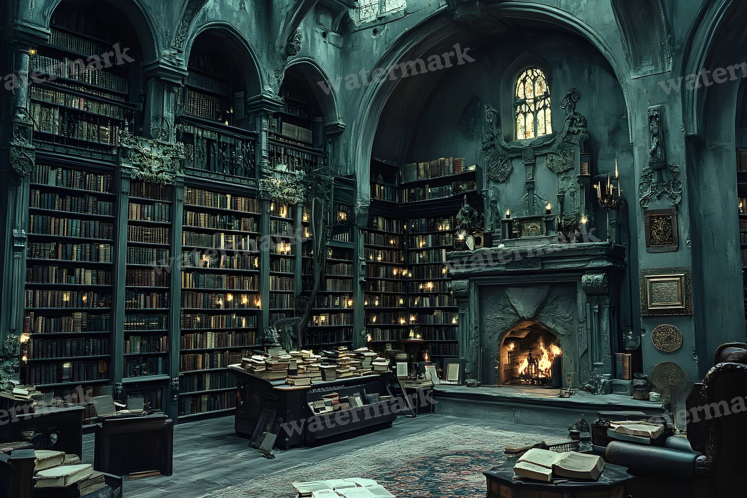 Wizards Library Backdrop Images