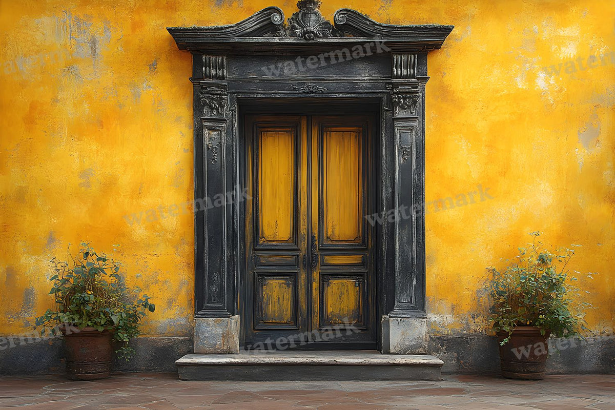 Yellow Vintage Room Backdrop Images