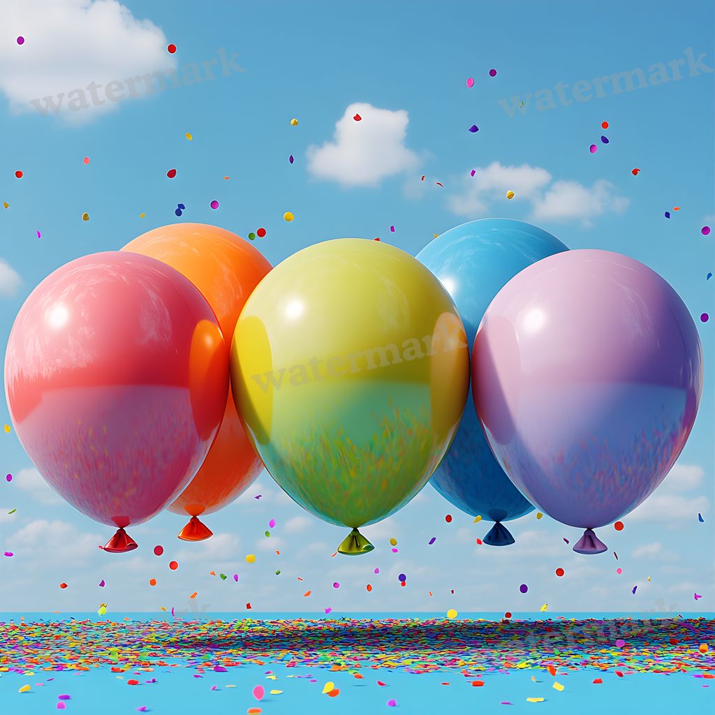 Rainbow Balloon Backdrop Images