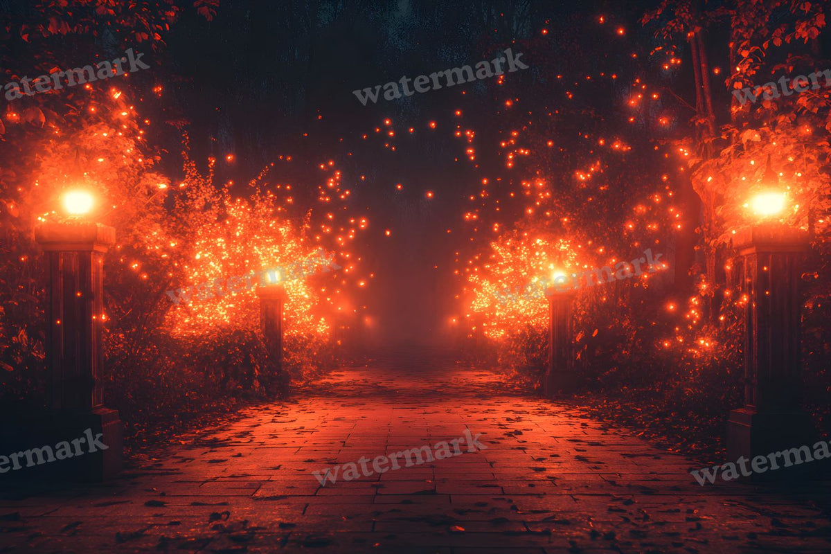 Spooky Forest digital photo backdrop for photo editing, preview 48