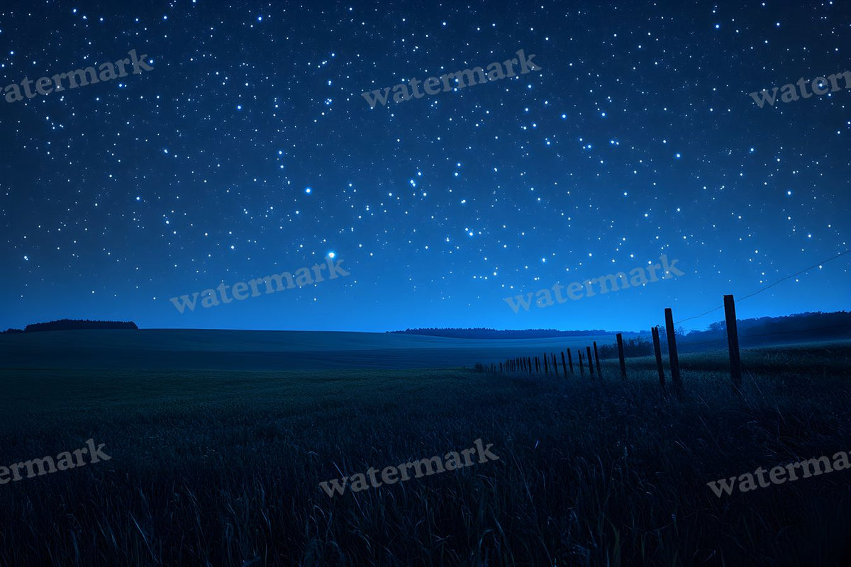 Starry Night digital photo backdrop for photo editing, preview 48